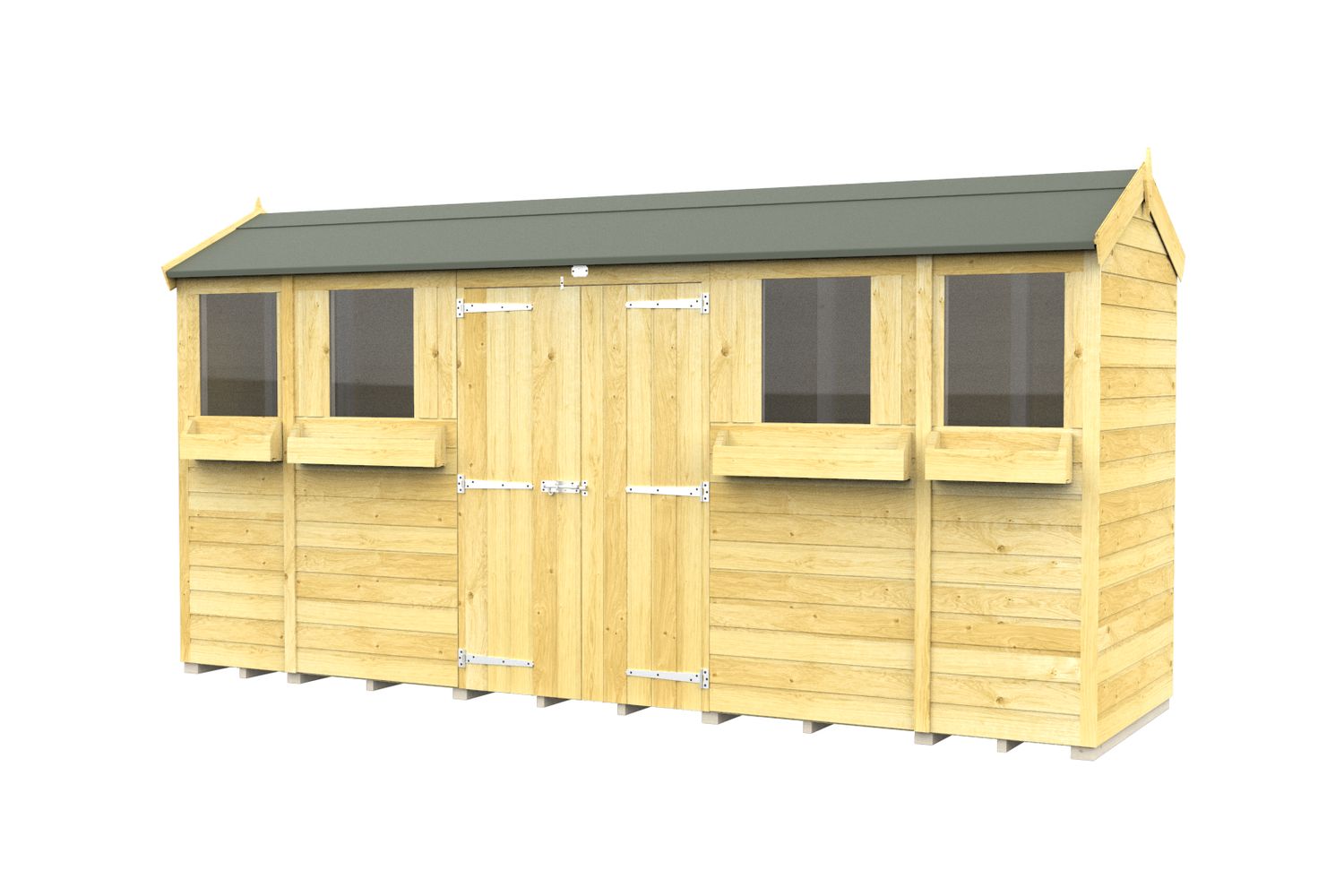 14 X 4 Apex Summer Shed