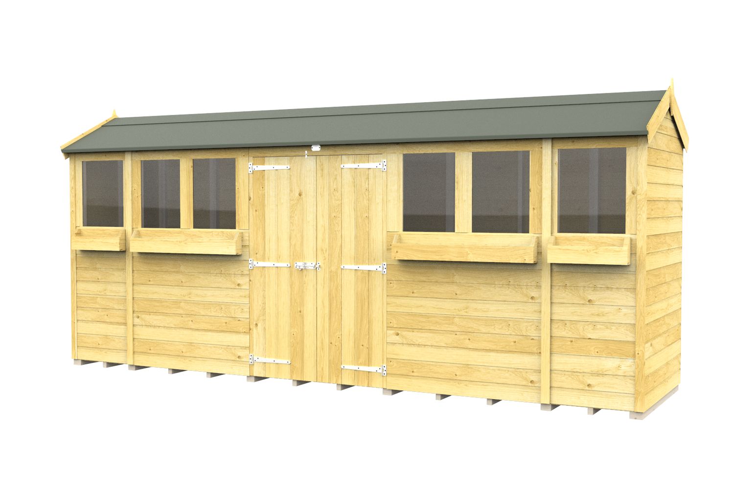 16 X 4 Apex Summer Shed