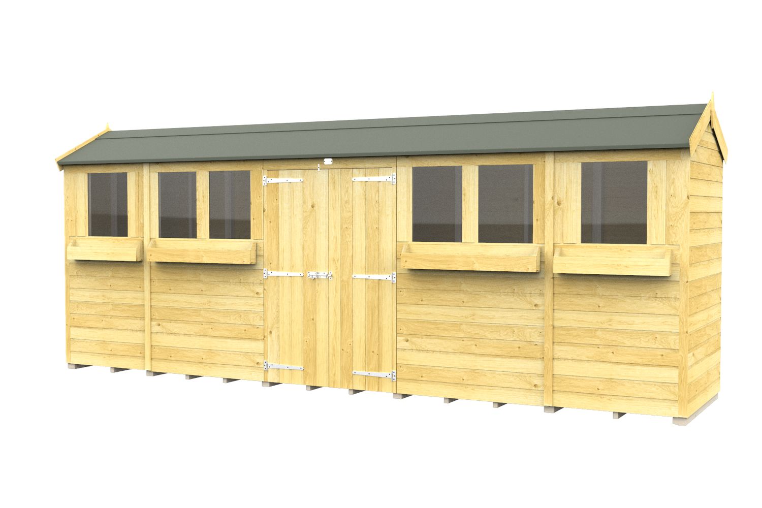 18 X 4 Apex Summer Shed
