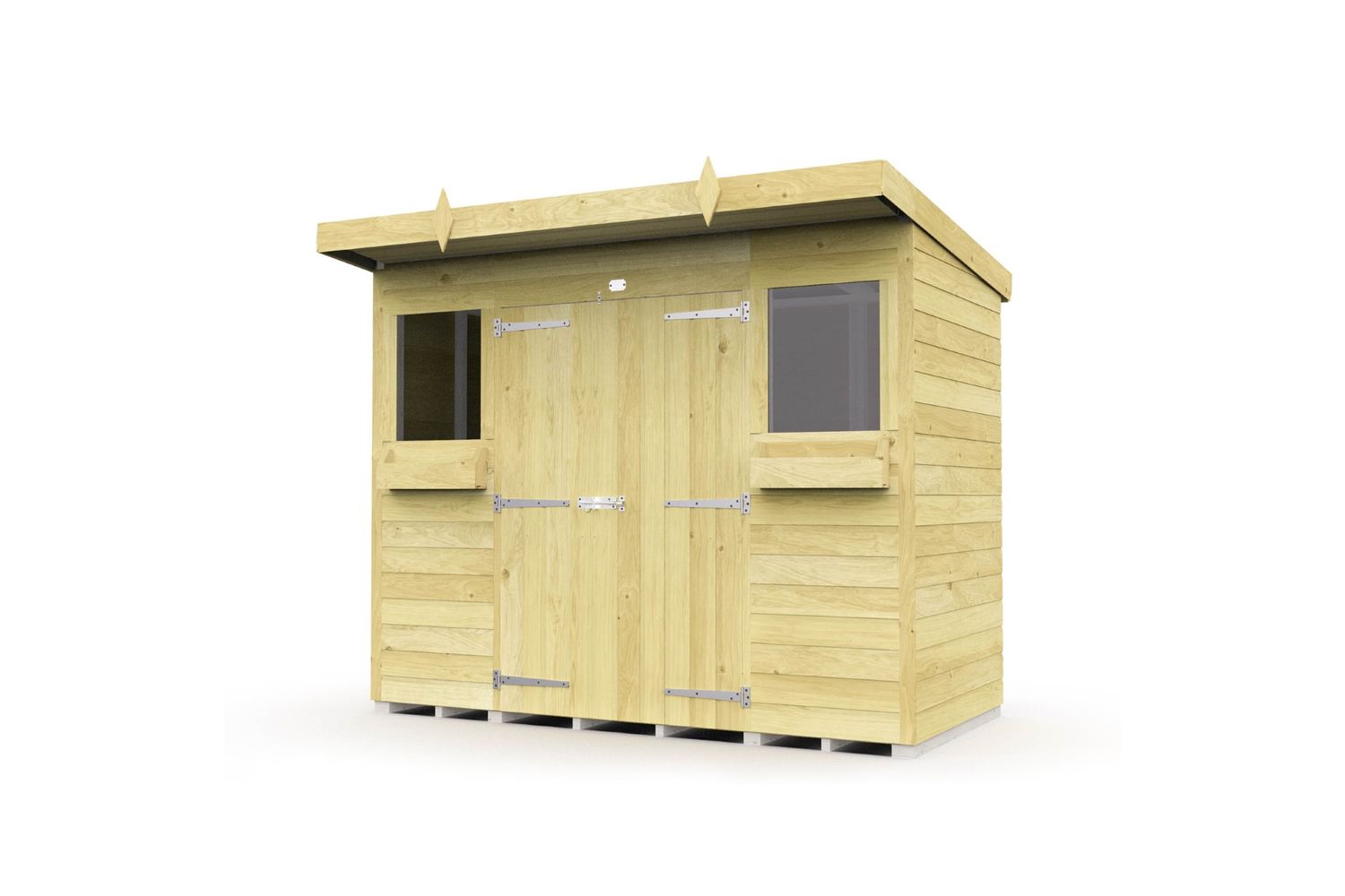8 X 4 Pent Summer Shed