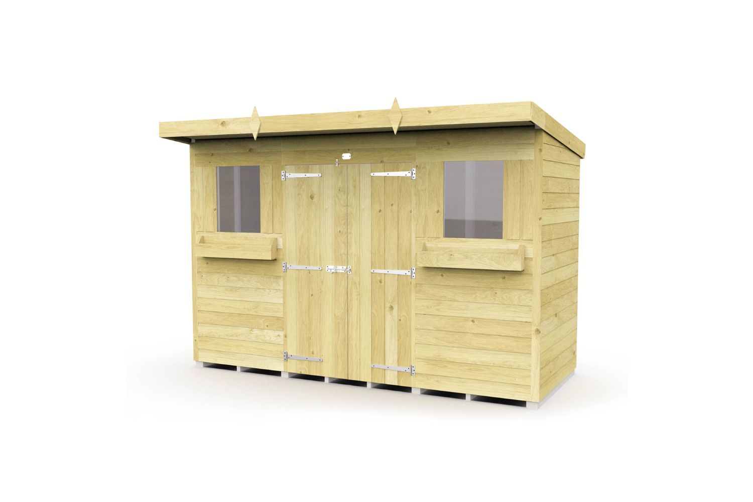 10 X 4 Pent Summer Shed