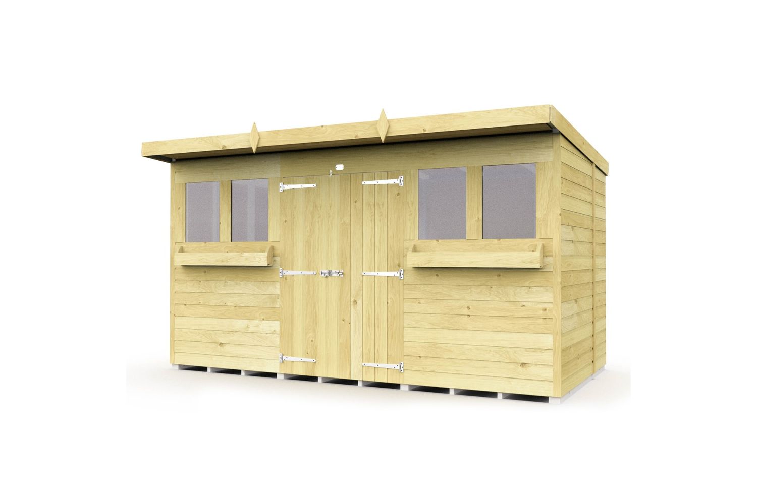 12 X 6 Pent Summer Shed