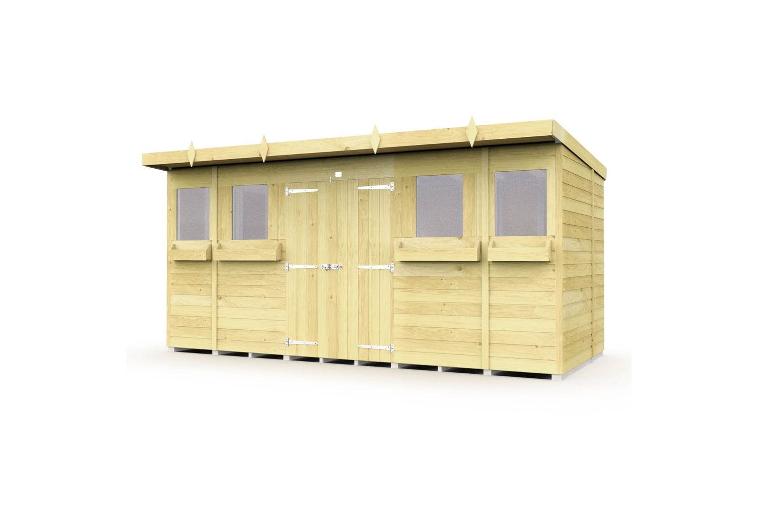 14 X 6 Pent Summer Shed