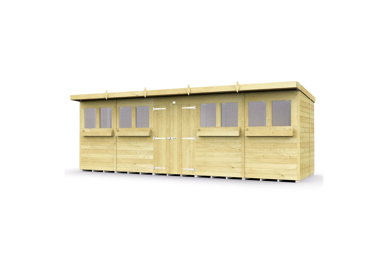 20 X 6 Pent Summer Shed