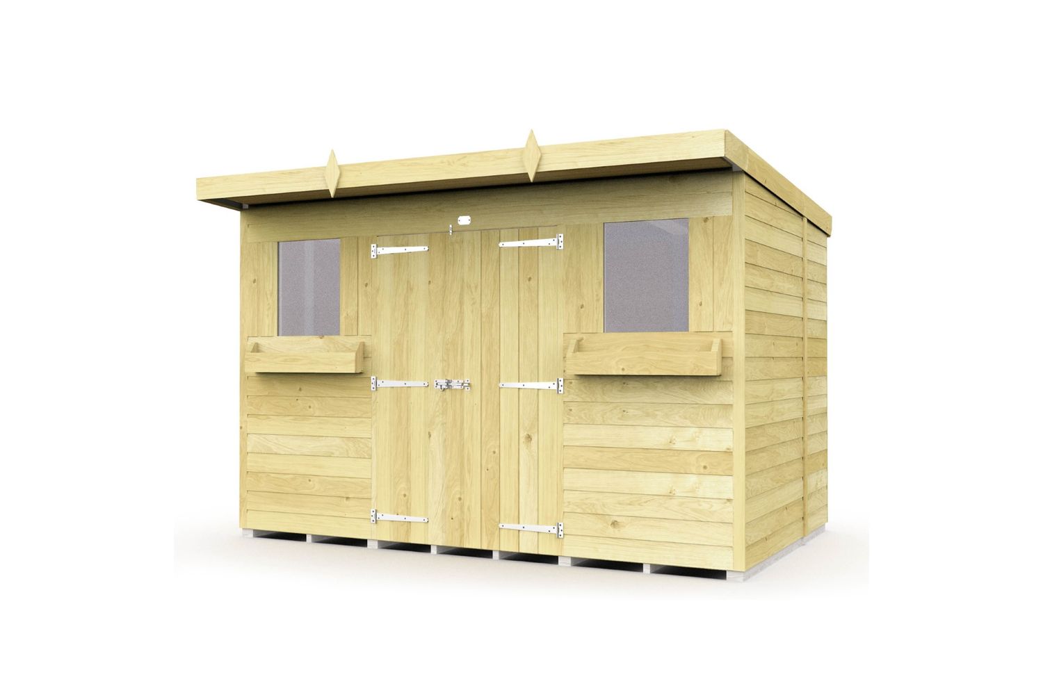 10 X 8 Pent Summer Shed