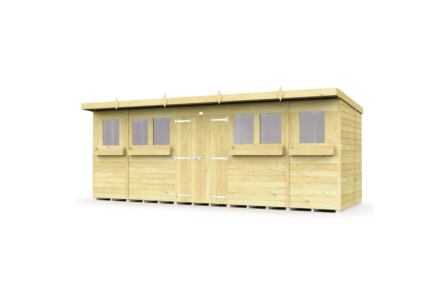 18 X 8 Pent Summer Shed