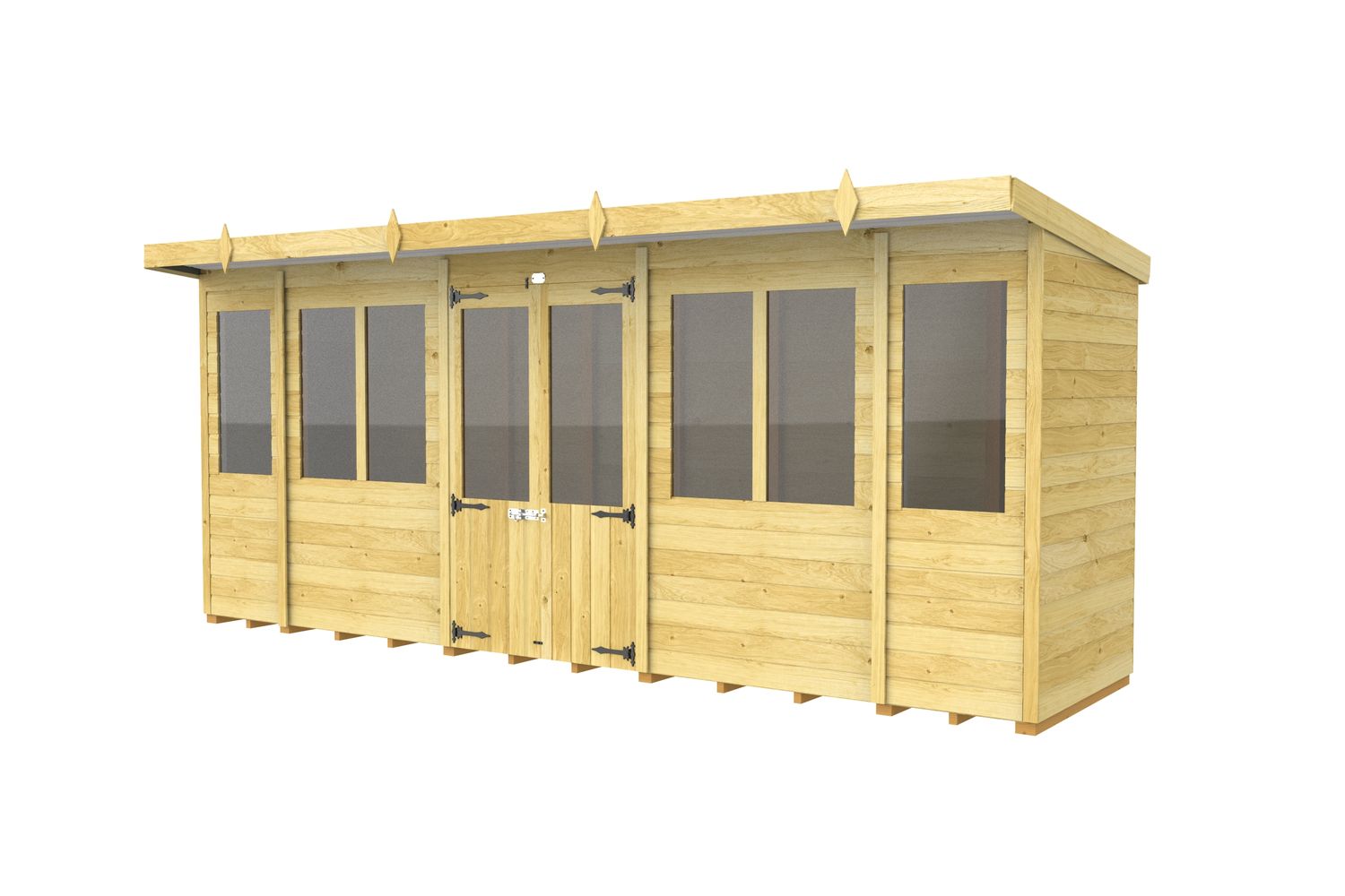 16 X 4 Pent Summer House