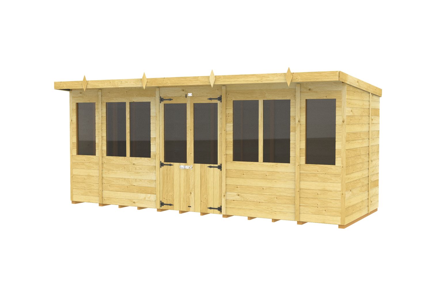 16 X 8 Pent Summer House