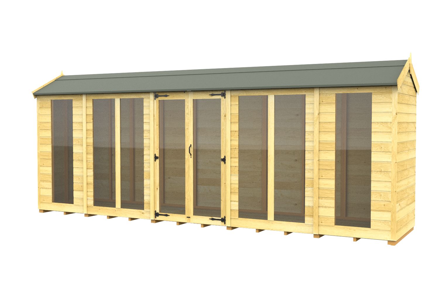 18 X 4 Apex Summer House Full Height Window