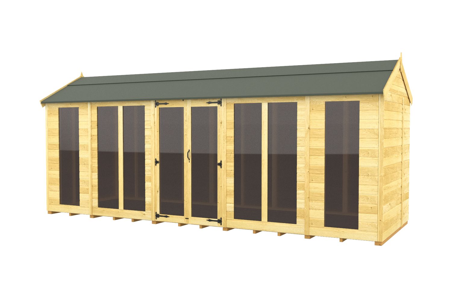 18 X 6 Apex Summer House Full Height Window