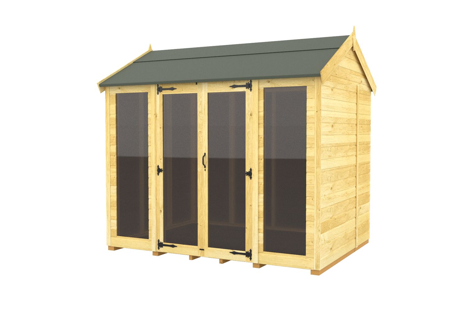 8 X 8 Apex Summer House Full Height Window