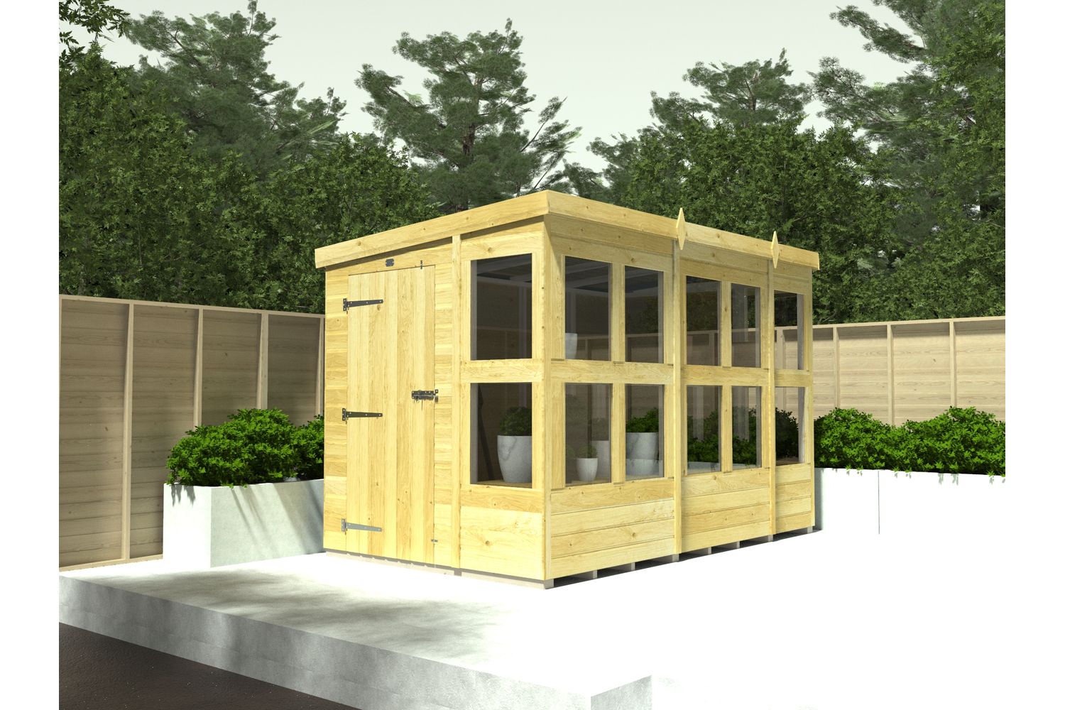 20 X 6 Pent Potting Shed