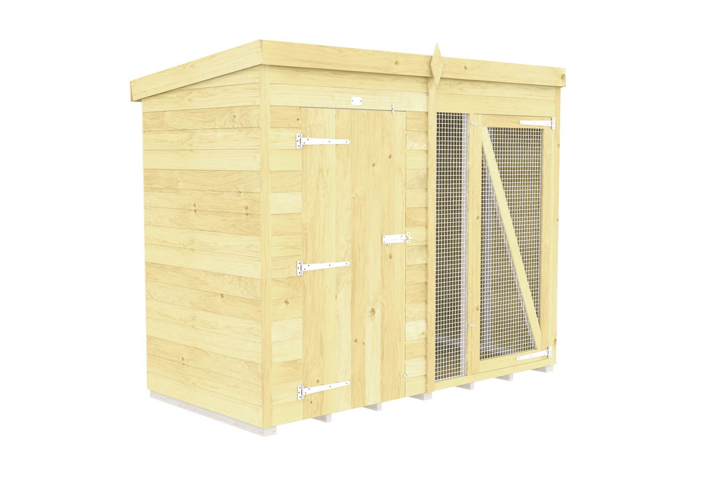 8 X 4 Dog Kennel And Run Full Height