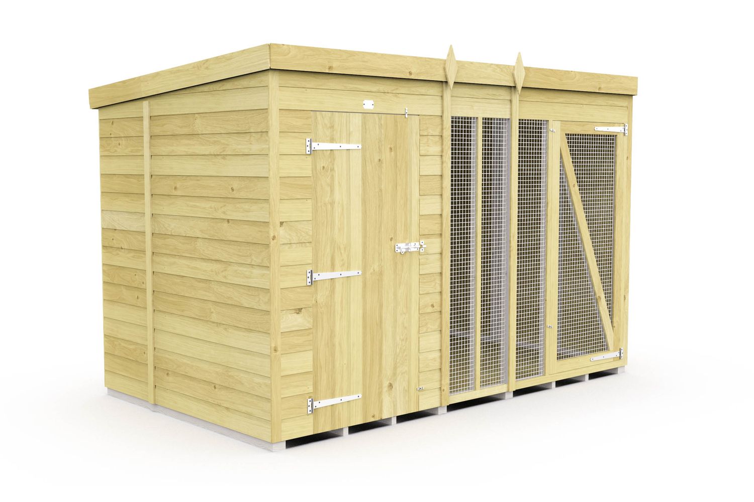 10 X 6 Dog Kennel And Run Full Height