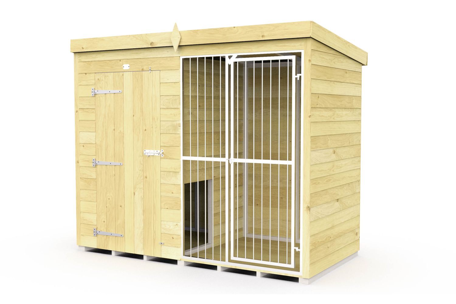 8 X 4 Dog Kennel And Run Full Height With Bars