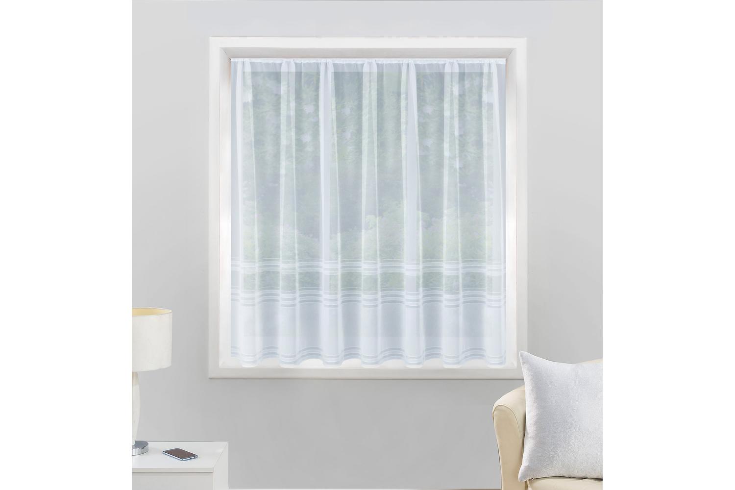 Hudson Stripe Lace Net Cut Panel 500x91cm