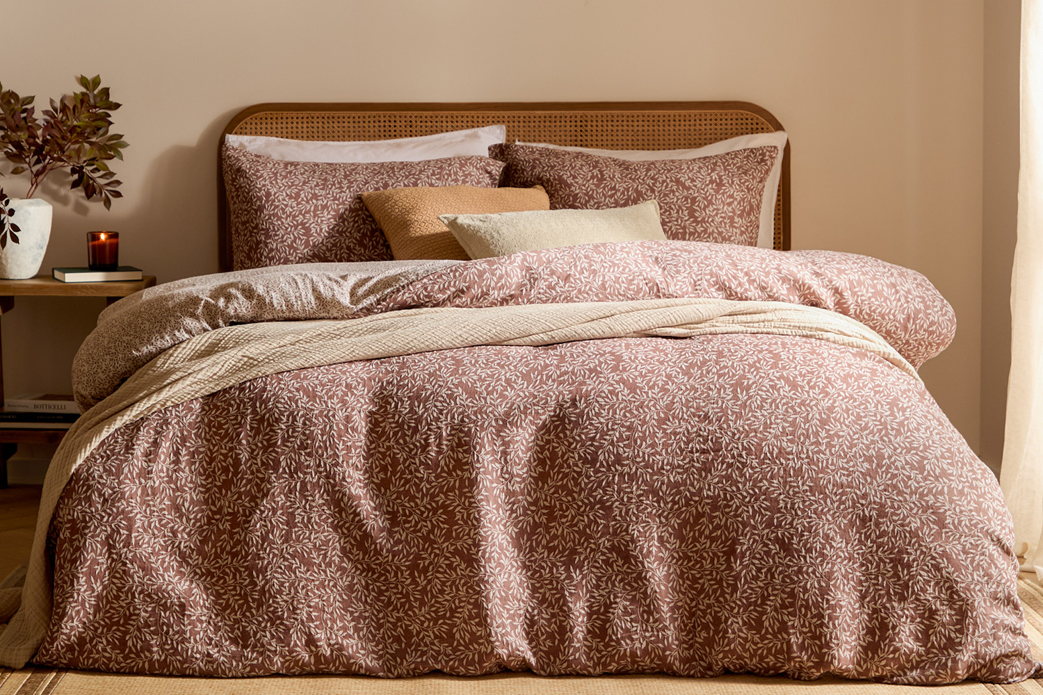 Yard | Perrieleaf Duvet Cover Set | Cinnamon | Super King