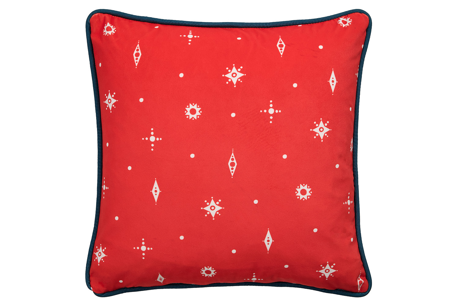 Deer Cushion | Green/Red | 45 x 45 cm