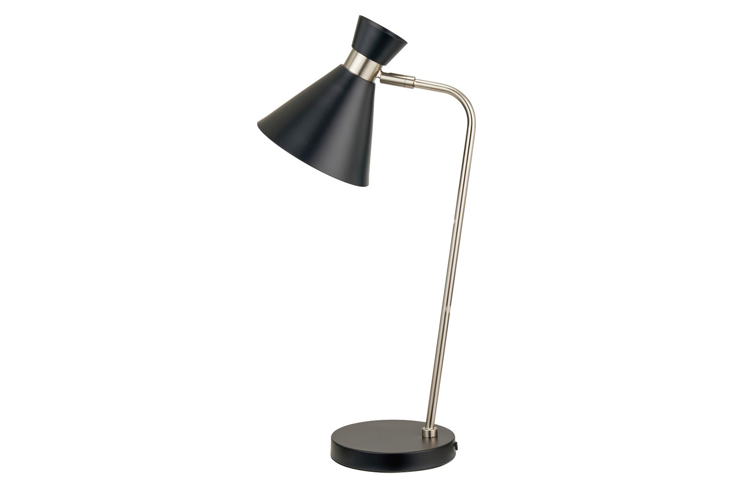 Benedict Metal Table Lamp | Black/Silver