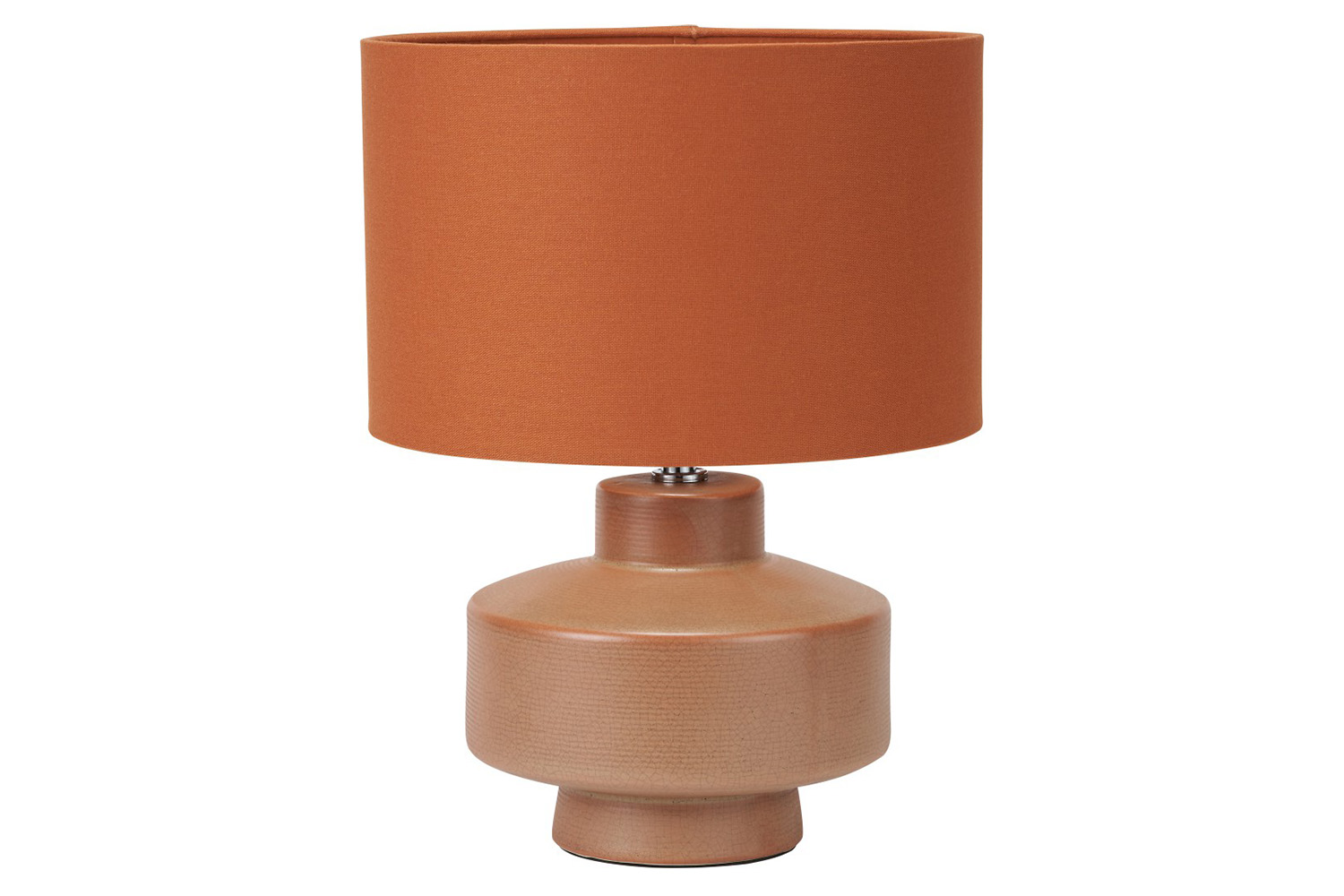 Elure Crackle Ceramic Table Lamp | Cinnamon