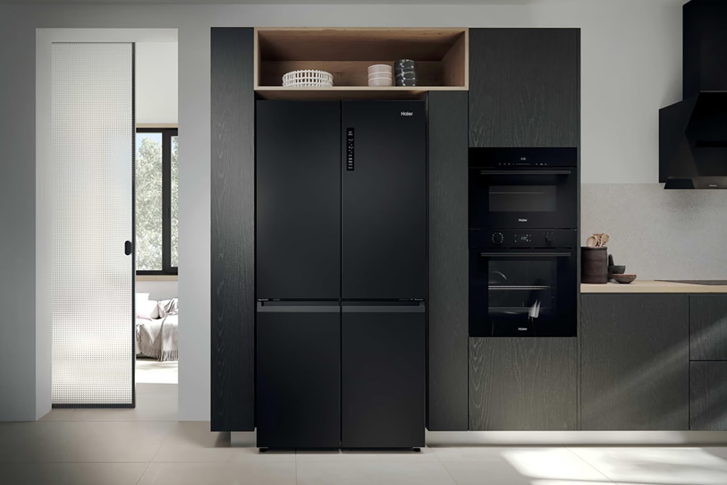 Haier Cube 90 Series 3 Multi Door Fridge Freezer | HCR39F19ENPT