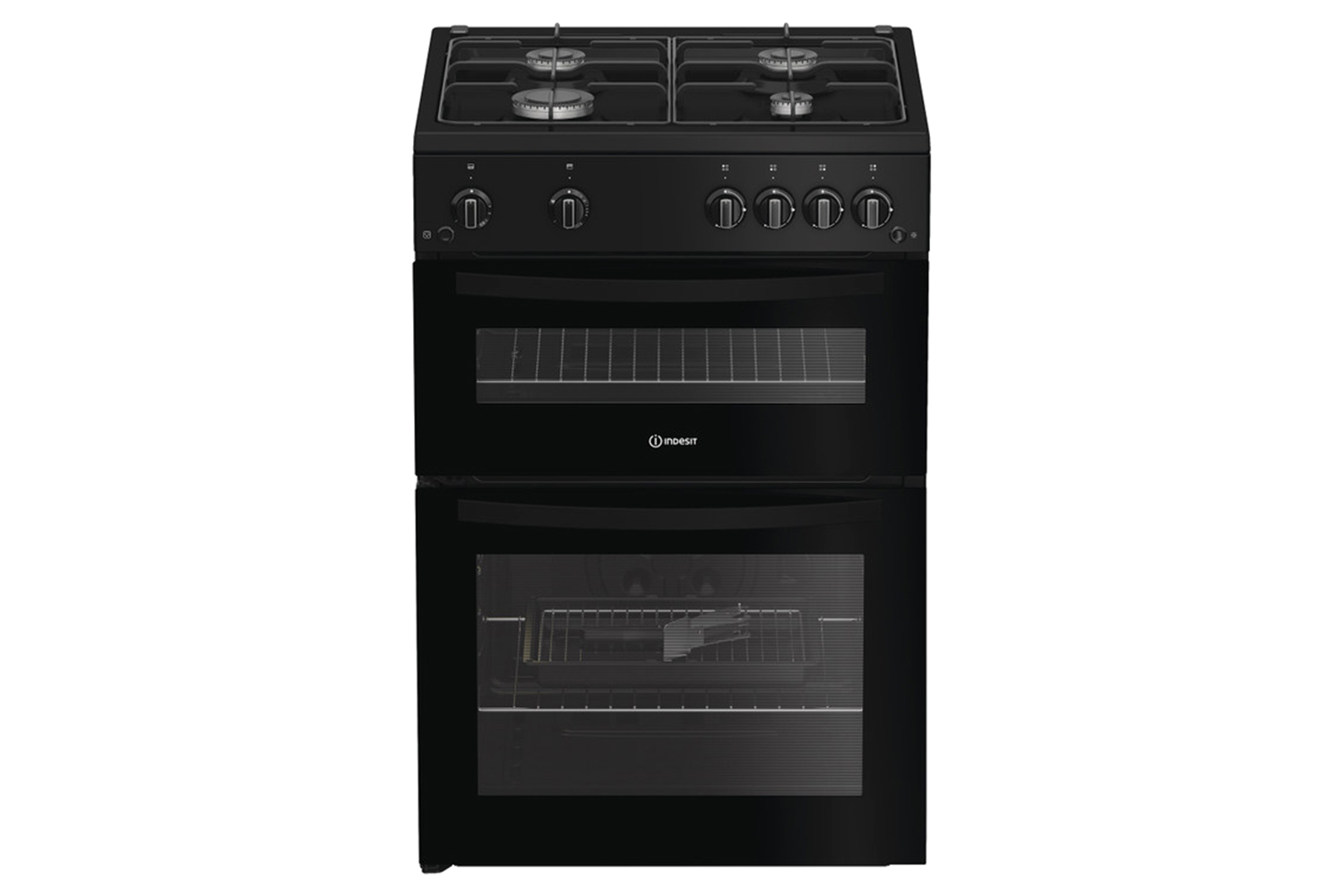 Indesit 60cm Double Oven Gas Cooker | IDG6GB