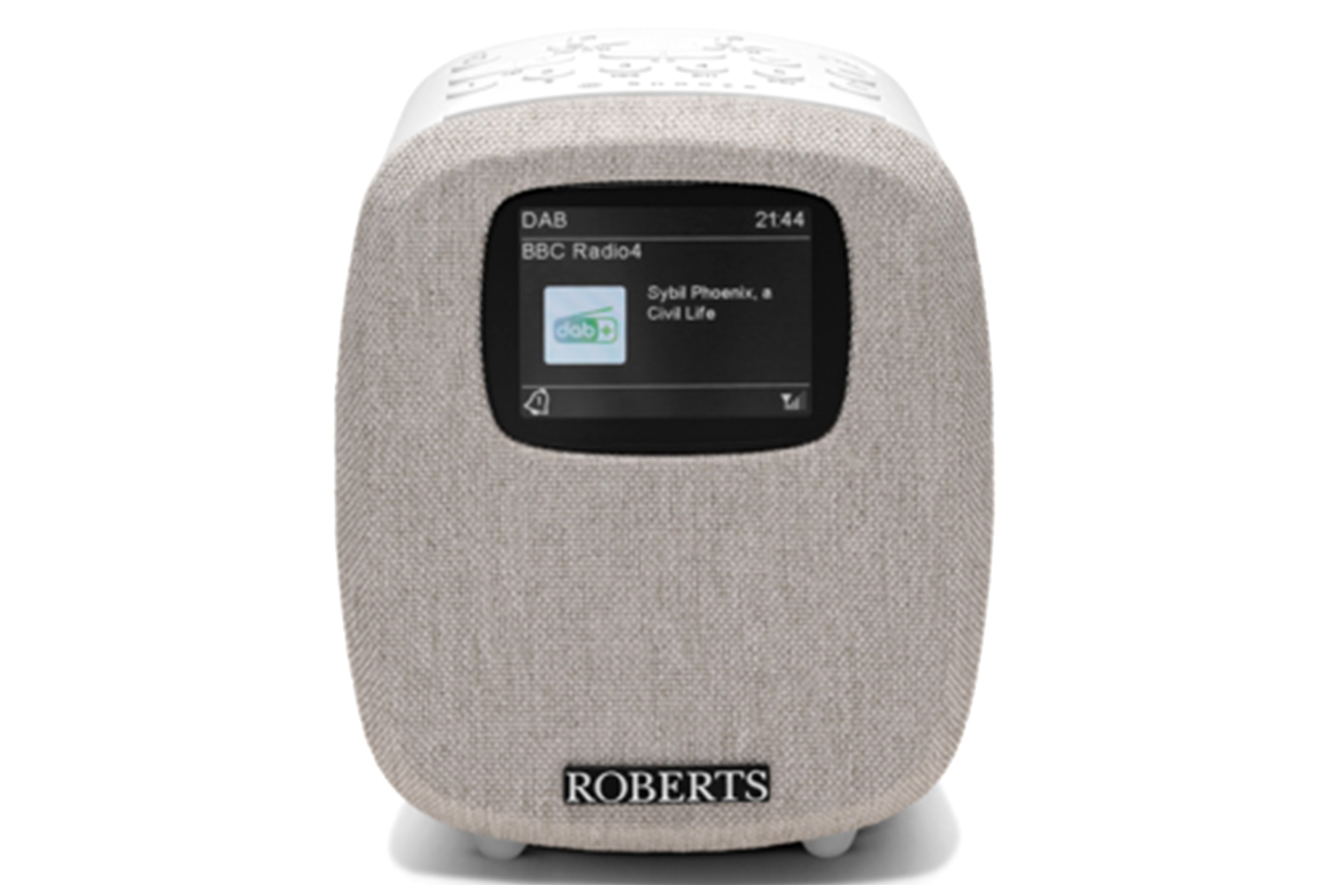 Roberts Ortus 5 FM Dual Alarm Clock Radio | White