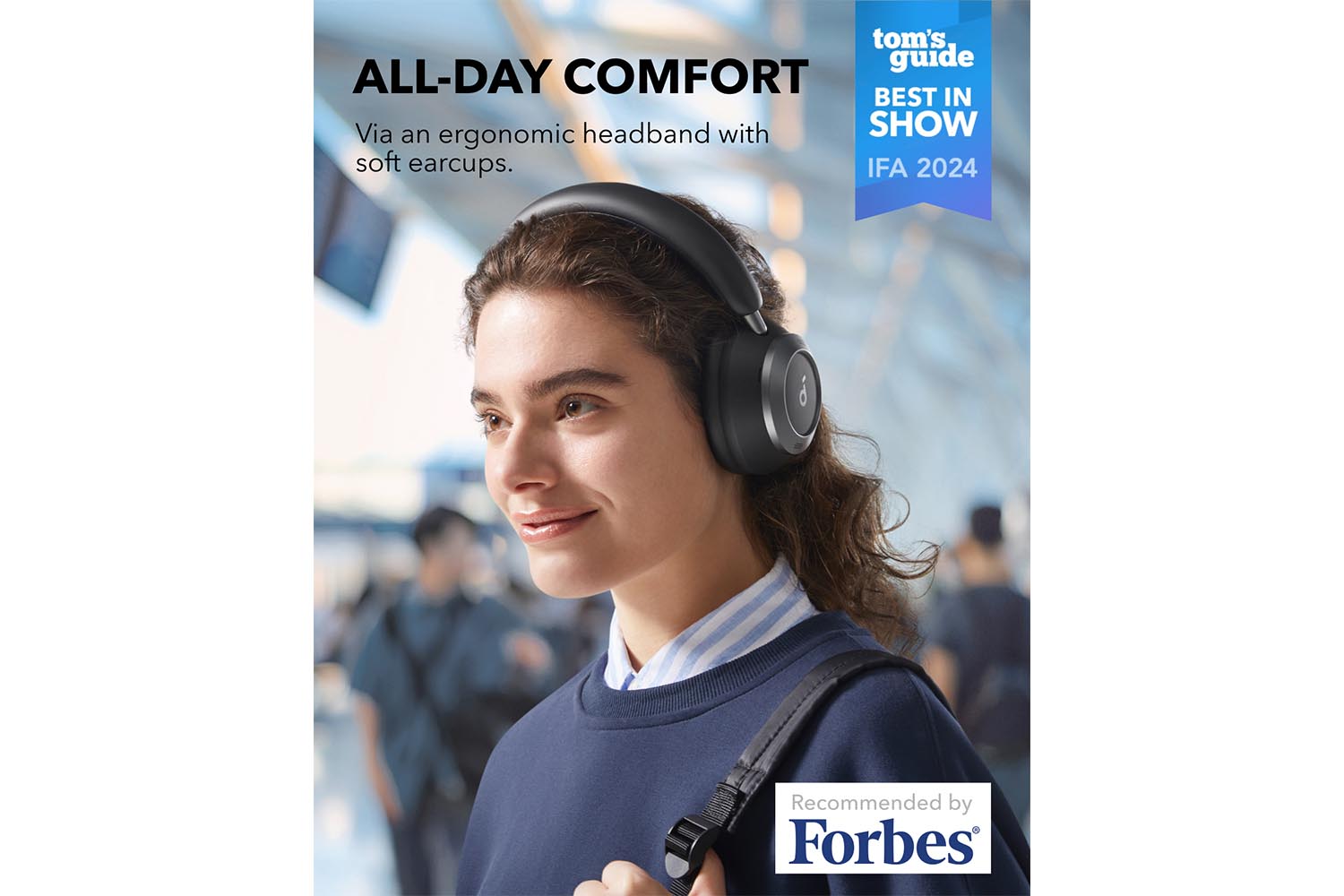 Soundcore Space One Pro Noise Cancelling Headphones | Black