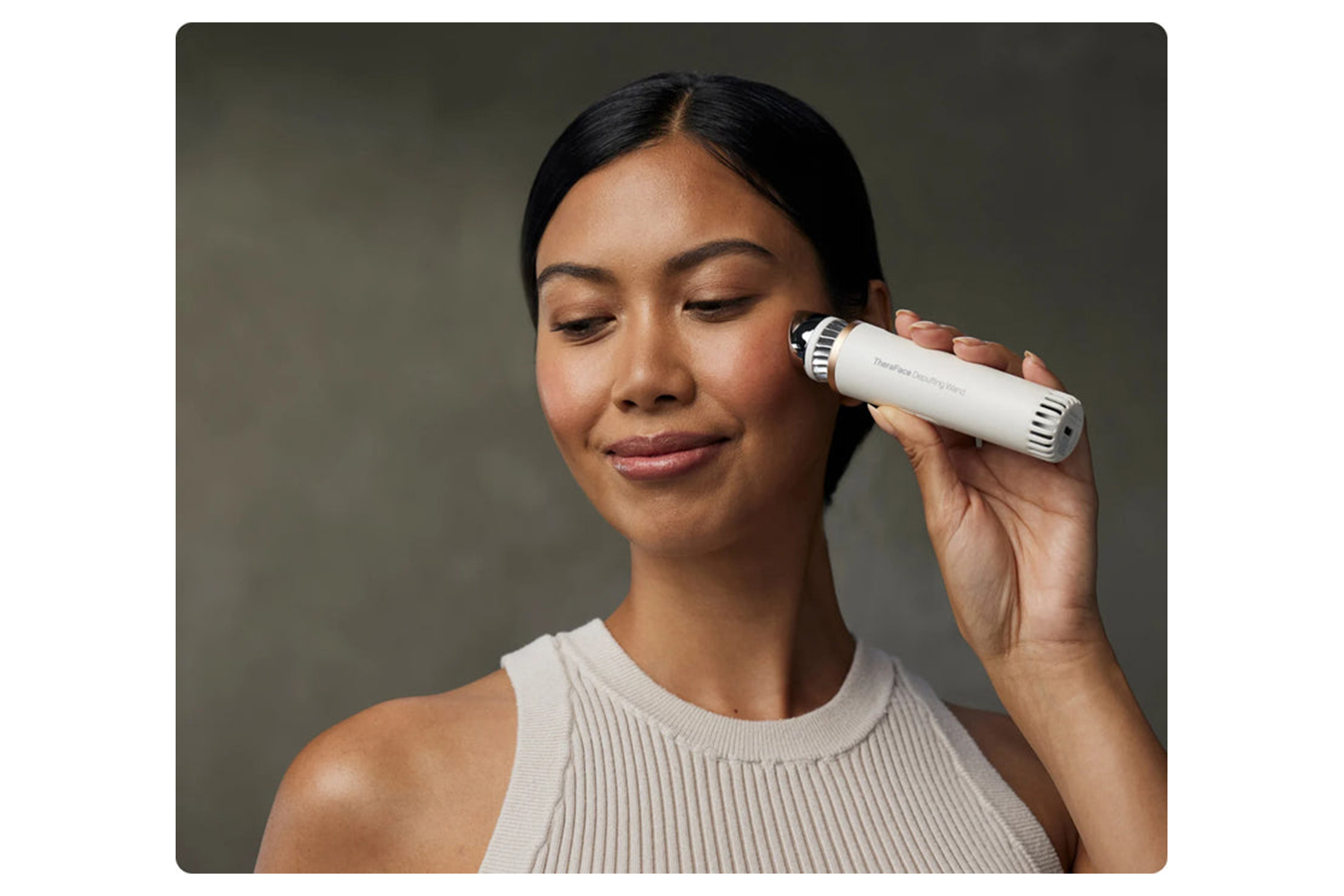 Therabody TheraFace Portable Facial Depuffing Wand | White