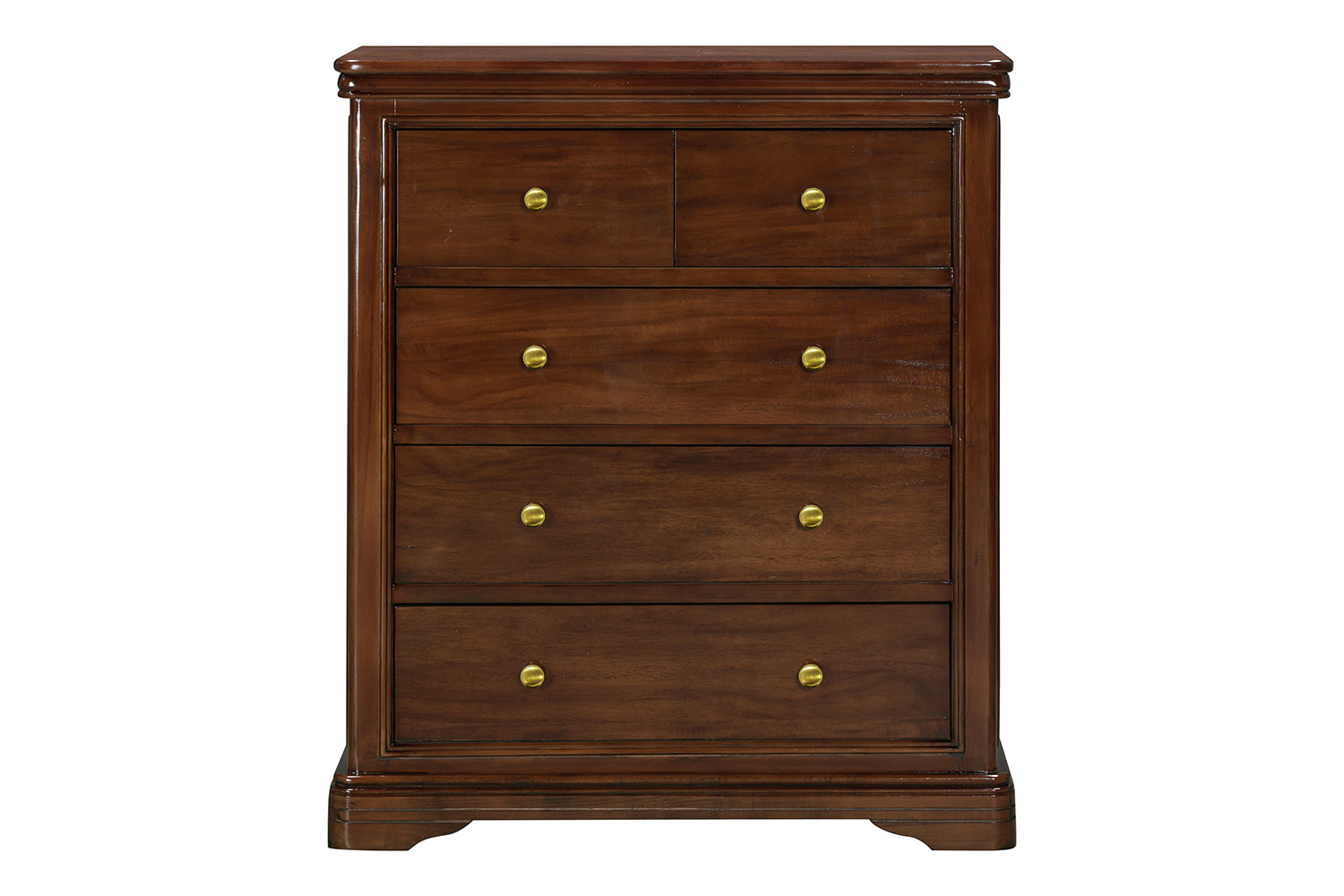 Deauville Chest of Drawer | 2 + 3 Drawer | Brown