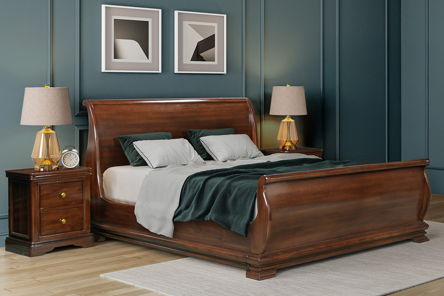 Deauville Bed Frame | Double | 4ft6 | Brown