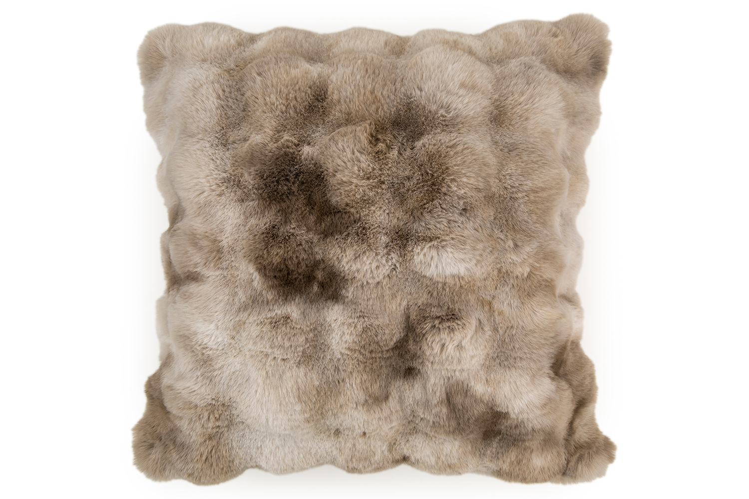 Luxury Natural Texture Faux Fur Cushion | Natural | 50 x 50 cm