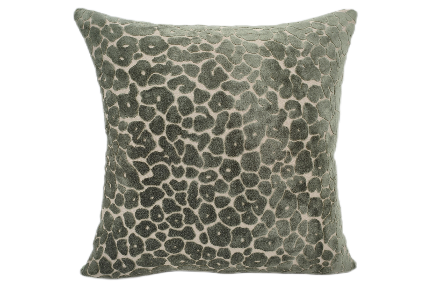 Paul Moneypenny Leopard Cushion | Sage | 56 x 56 cm