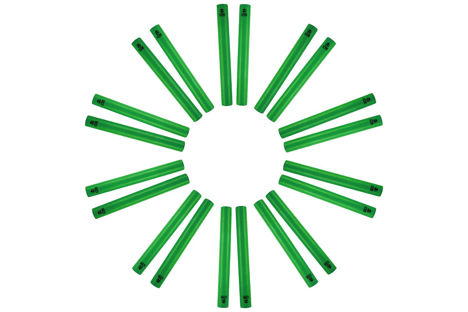 A-star Claves - Green - 10 Pairs