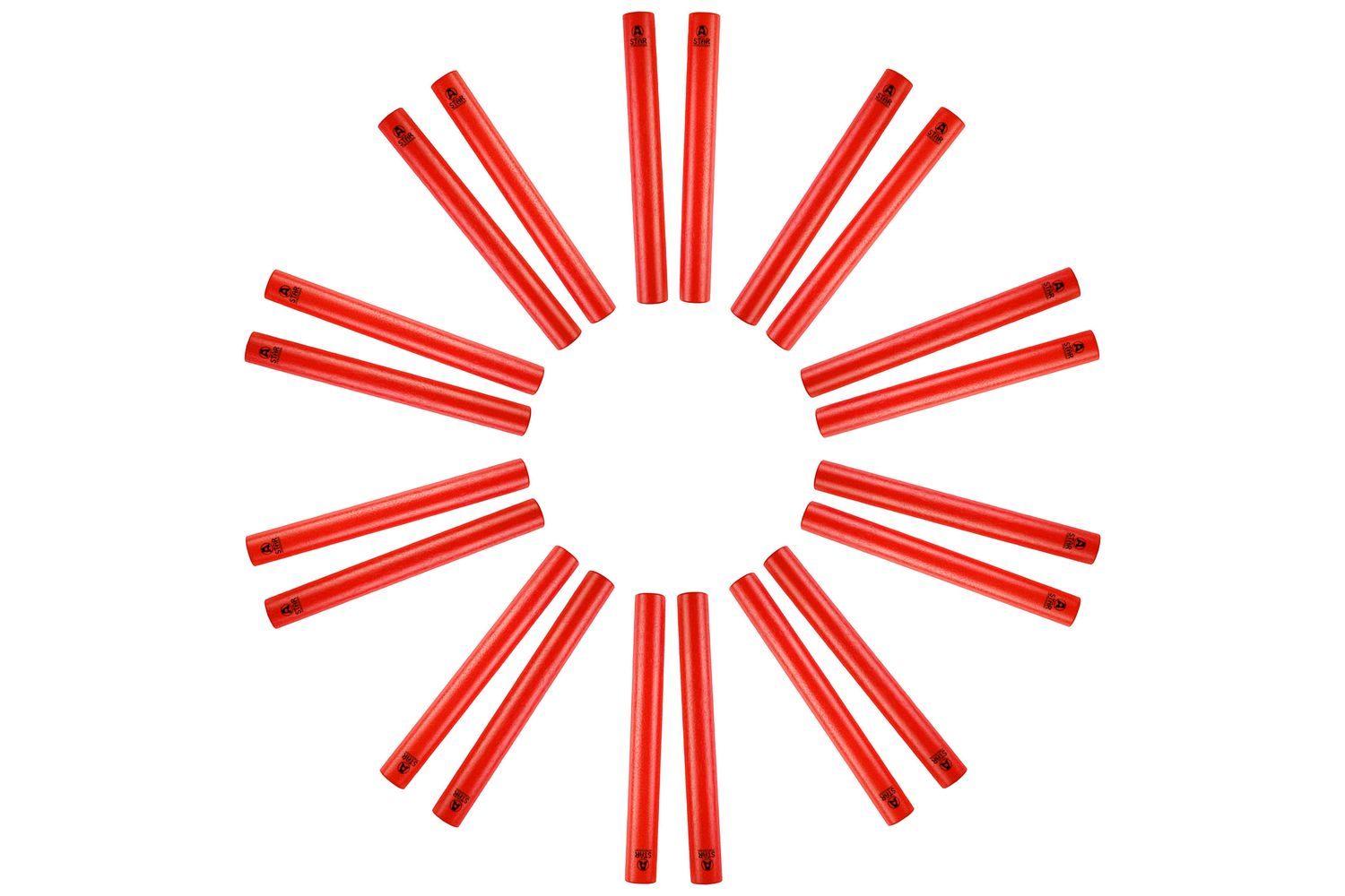 A-star Claves - Red - 10 Pairs