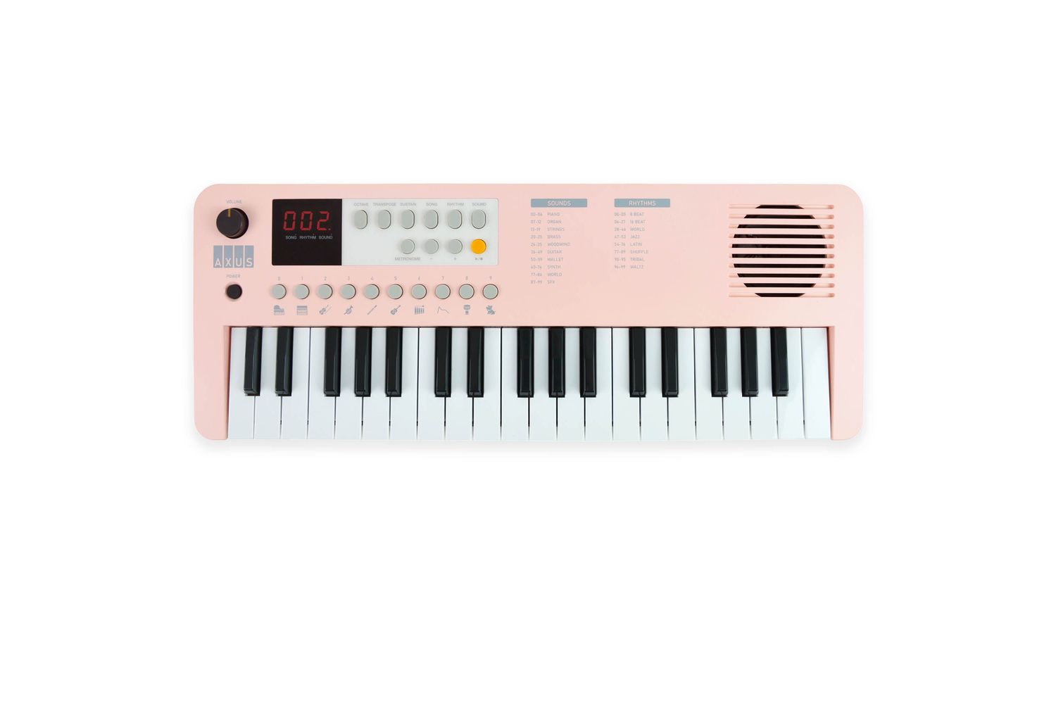 Axus Mini Keyboard 37 Key Keyboard - Pink