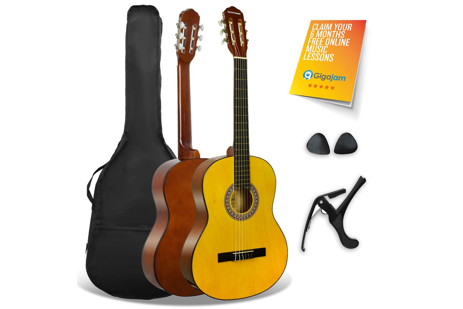 3rd Avenue Full Size Classical Guitar Pack