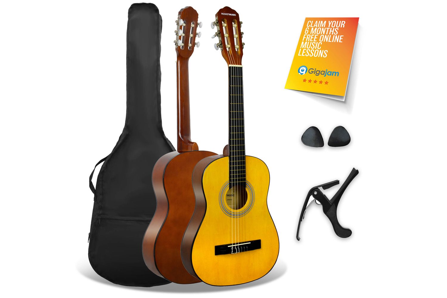 3rd Avenue 12 Size Classical Guitar Pack