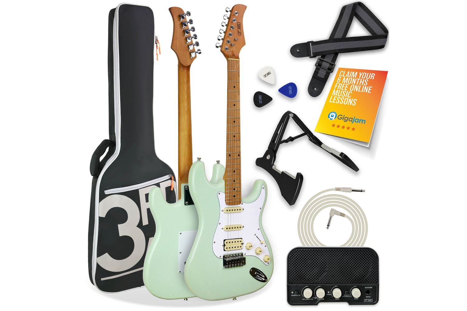 3rd Avenue Stateside Series Electric Guitar Pack - Libe