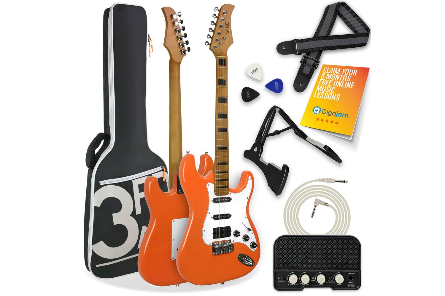 3rd Avenue Stateside Series Electric Guitar Pack - Cany