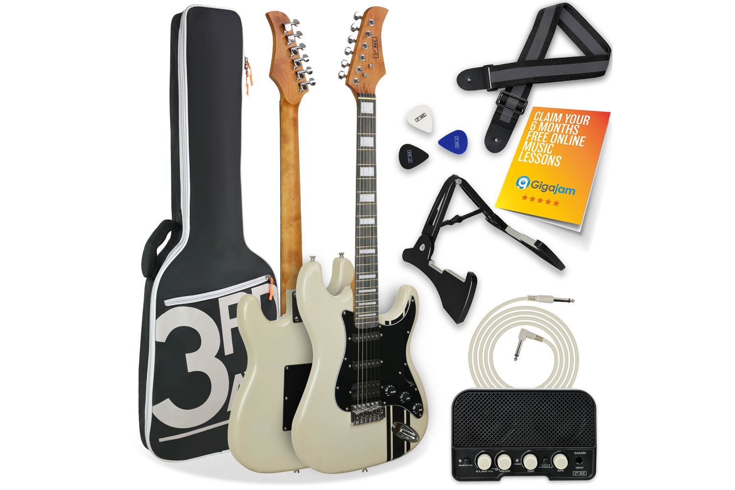 3rd Avenue Stateside Series Electric Guitar Pack - Atla