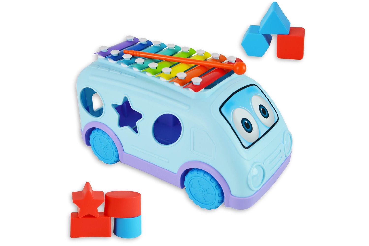 Little Star School Bus Xylophone With Shapes
