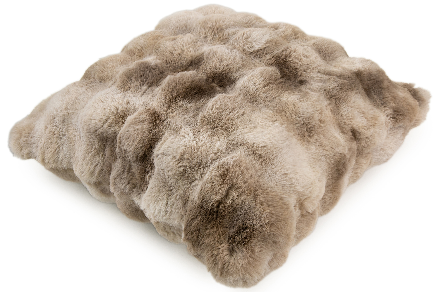 Luxury Natural Texture Faux Fur Cushion | Natural | 50 x 50 cm