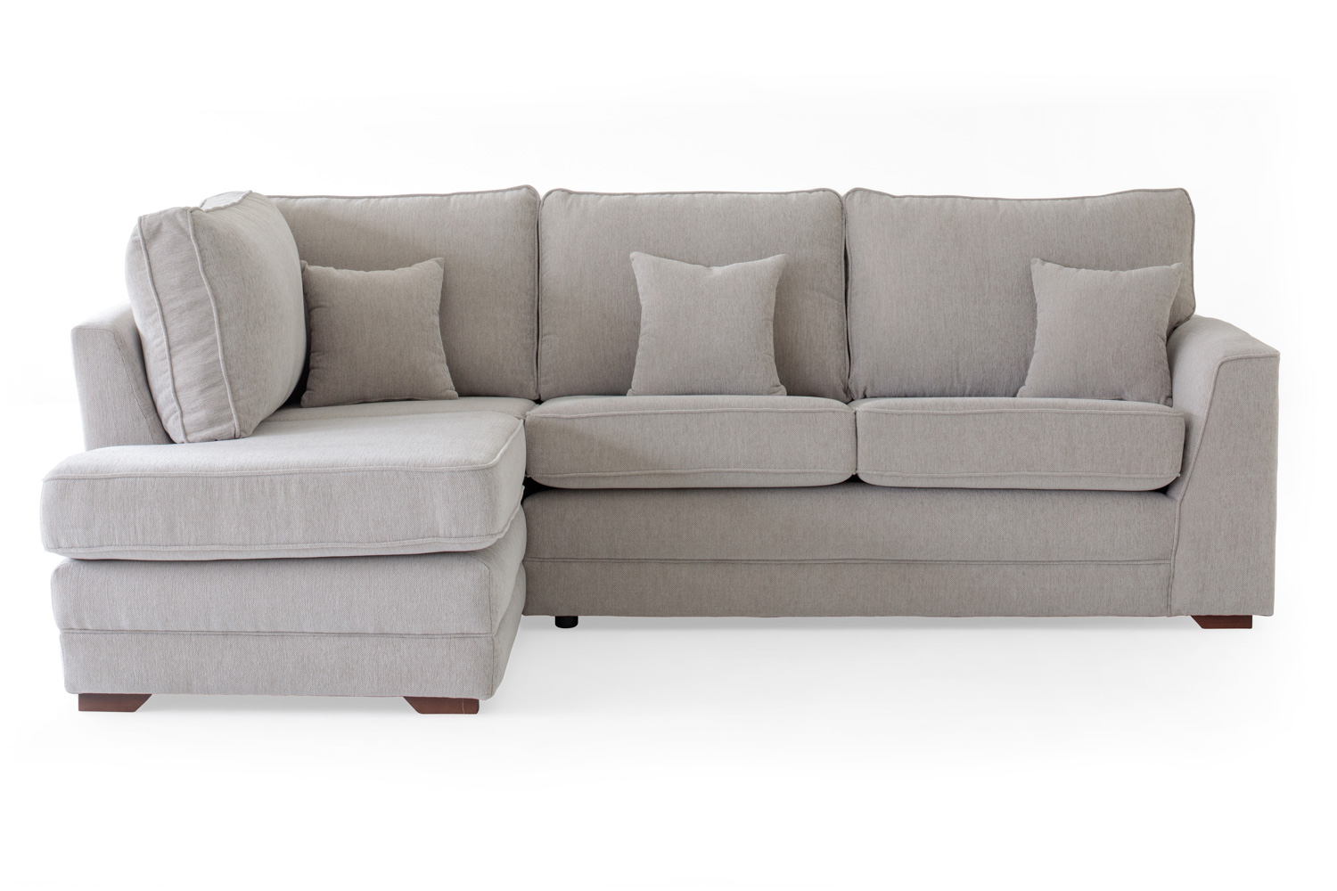 Emma Chaise Sofa | Fabric | Grey