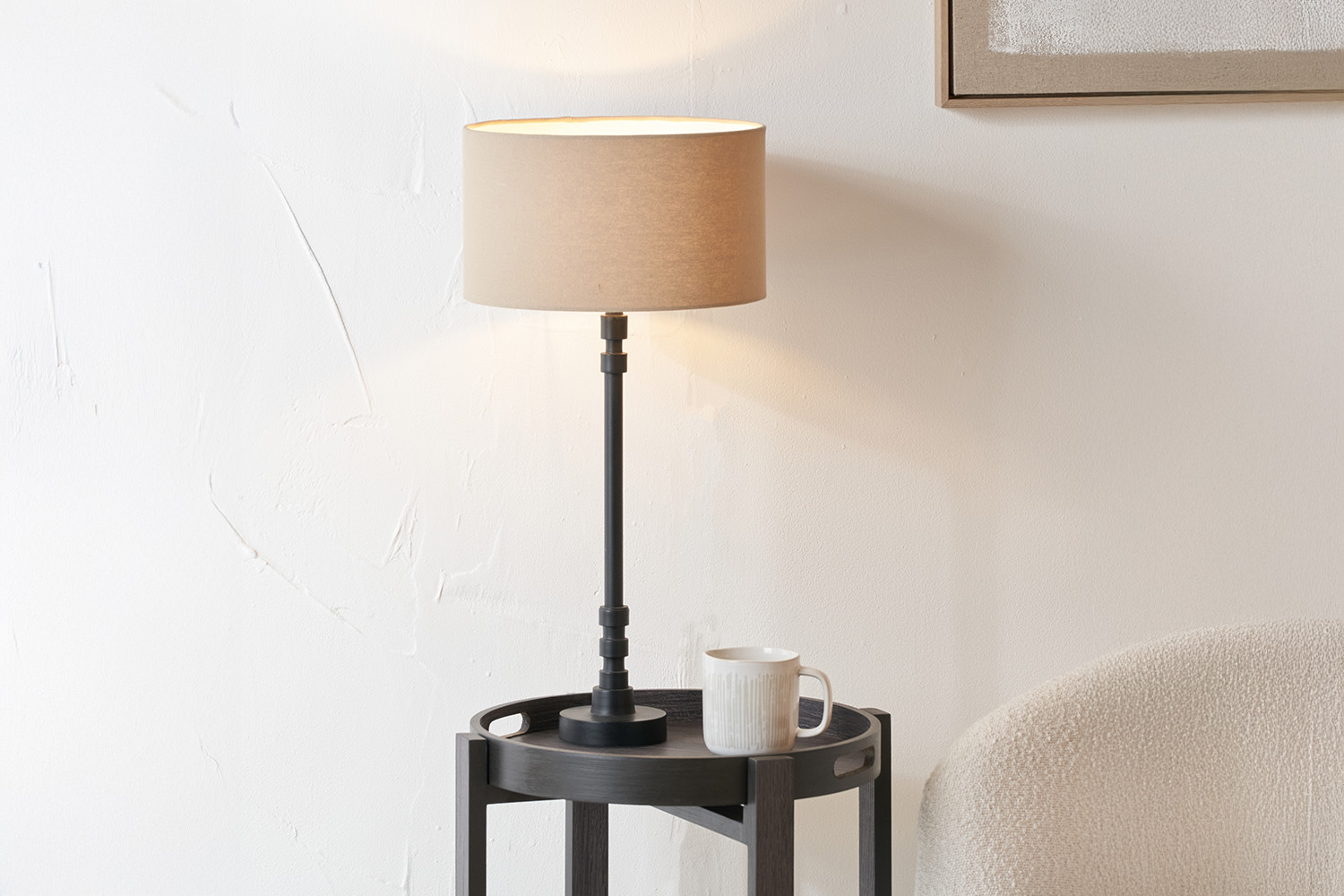 Rhode Stick Table Lamp | Black