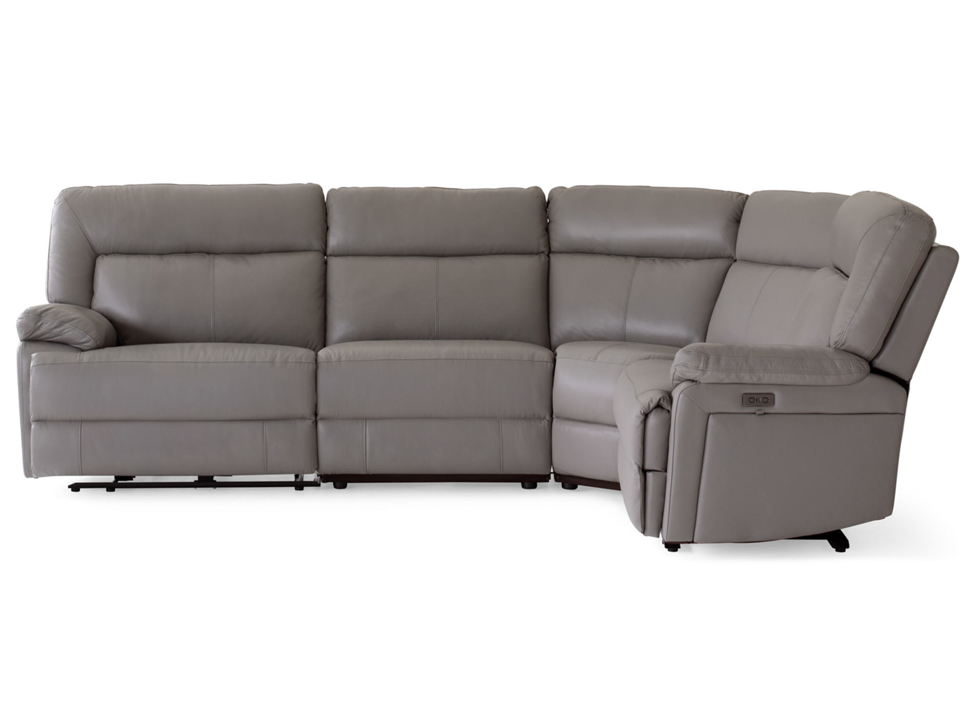 Rea Corner Sofa | Small | Power Recliner | Mink