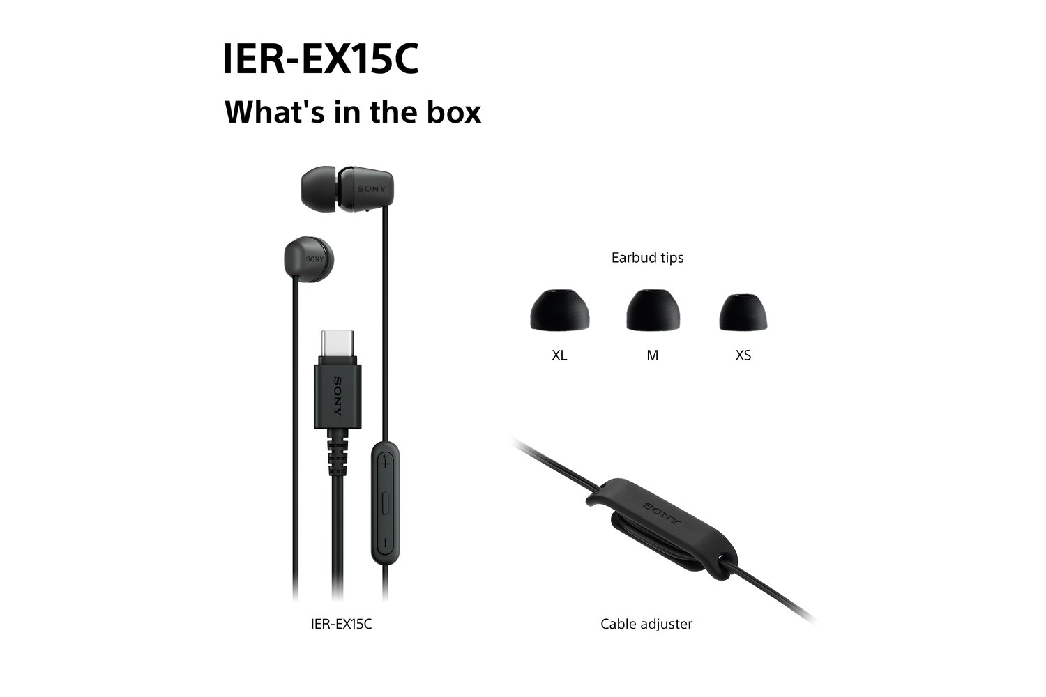 Sony USB C Wired Earbuds | IEREX15CW.CE7 | White
