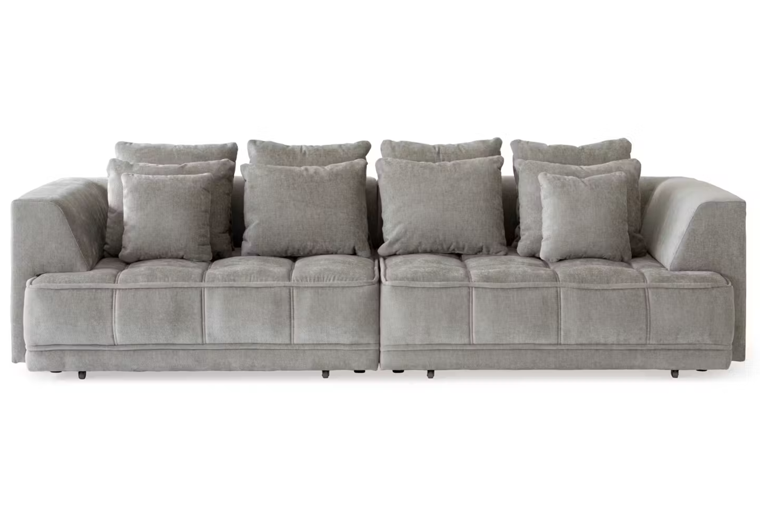 Amelia 4 Seater Sofa | Dual Power Slider | Fabric | Beige