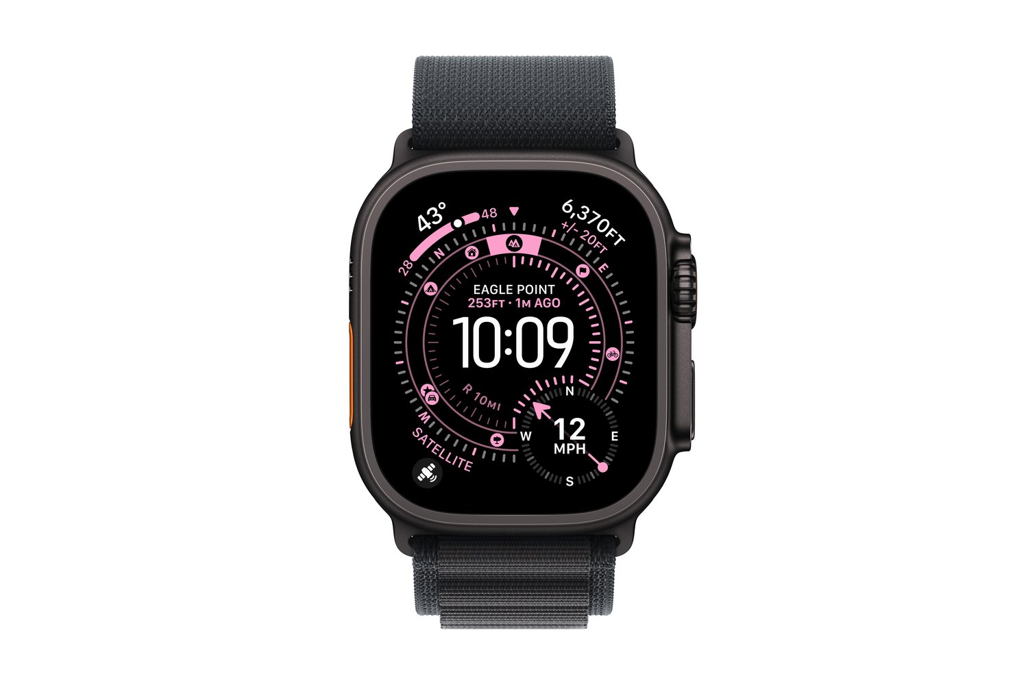 Apple Watch Ultra 3 | GPS + Cellular | 49mm | Black Titanium | Black Alpine Loop |  Medium