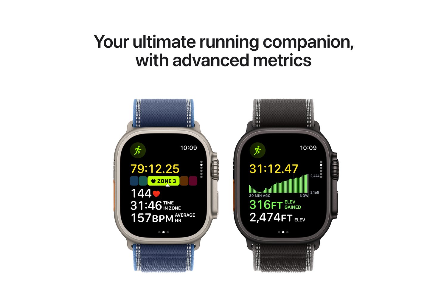 Apple Watch Ultra 3 | GPS + Cellular | 49mm | Black Titanium | Black/Charcoal Trail Loop | M/L